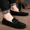 Fashion Classic Mens Loafers Male Summer Soft Shoes Fashion Men's Casual Leather Shoe Suede Casual Flats Breathable Hand-stitching Shoes