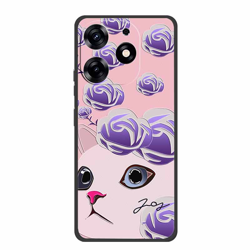 3D Emboss Case For Realme C61 Phone Case Relief Flowers Shockproof Silicone Soft Coque For Realme C61 Back Cover Case RealmeC61