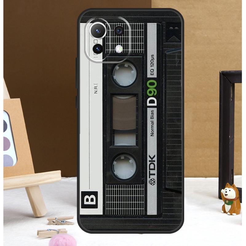 Old Cassette Tape Case For Xiaomi 14 Ultra 13 11T 12T 13T Pro 12 Lite POCO X6 Pro X3 X4 X5 M5s M6 F3 F5 Cover