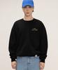 GRAVER [Unisex] Small Rainbow Life Smile Logo Sweatshirt_Black