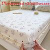 Dog Flower Dinosaur Bear Print Bedspread Set Cartoon Mattress Protective Cover