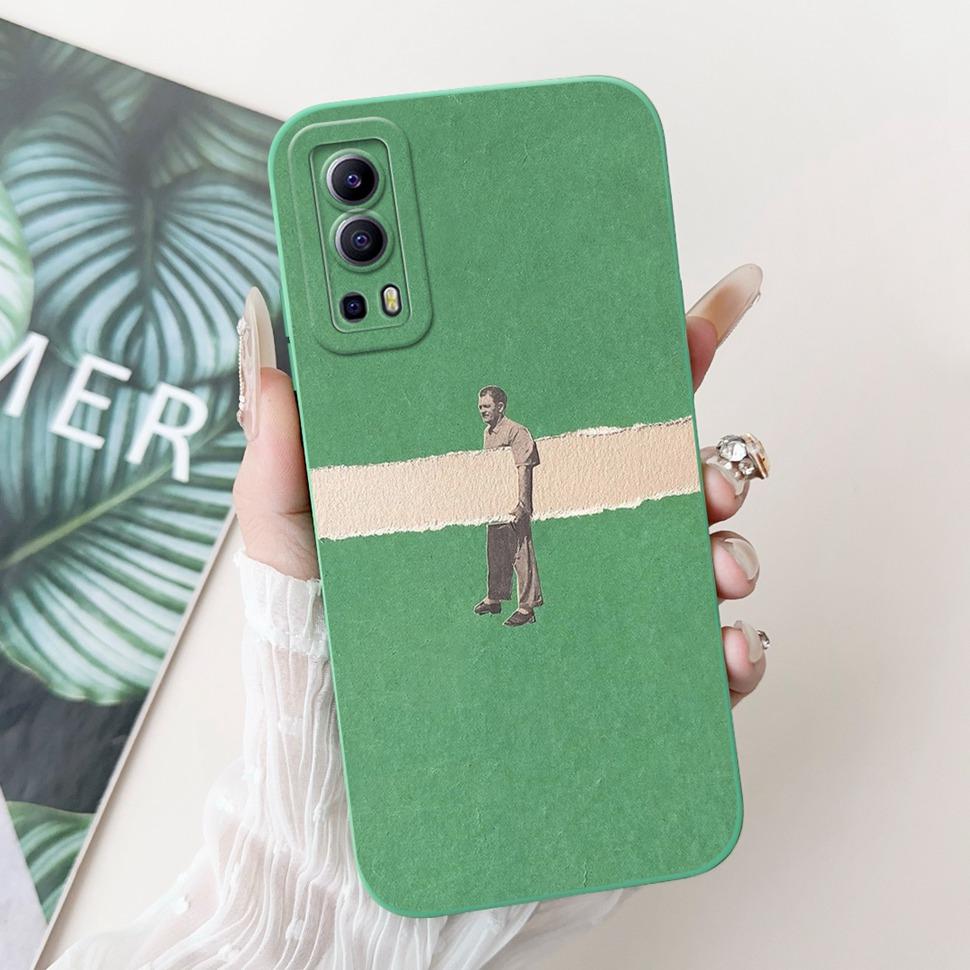 For Vivo Y72 5G Casing V2041 Colorful Flower Cartoon Cover Silicone Soft TPU Phone Case For Vivo Y 72 Y72  5G Coque Fundas Capas