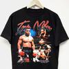 Μαύρο T-Shirt Rap με τον Mike Tyson vintage 80s 90s hip hop streetwear μαύρο γραφικό T-Shirt Unisex
