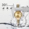 BUREI Automatic Date Analogue Simple Design Men's Watch, Waterproof, Stylish, Display, Watch, Popular, Gold, Brand,