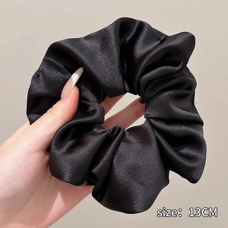 Extra Large Satin Scrunchie: Elegant Women's Hair Tie & Ponytail Holder