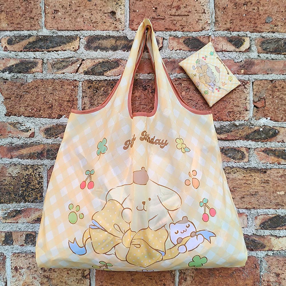 Eco-friendly Cartoon Fashion Foldable Shopping Bag - Large Capacity, Easy to Carry Large