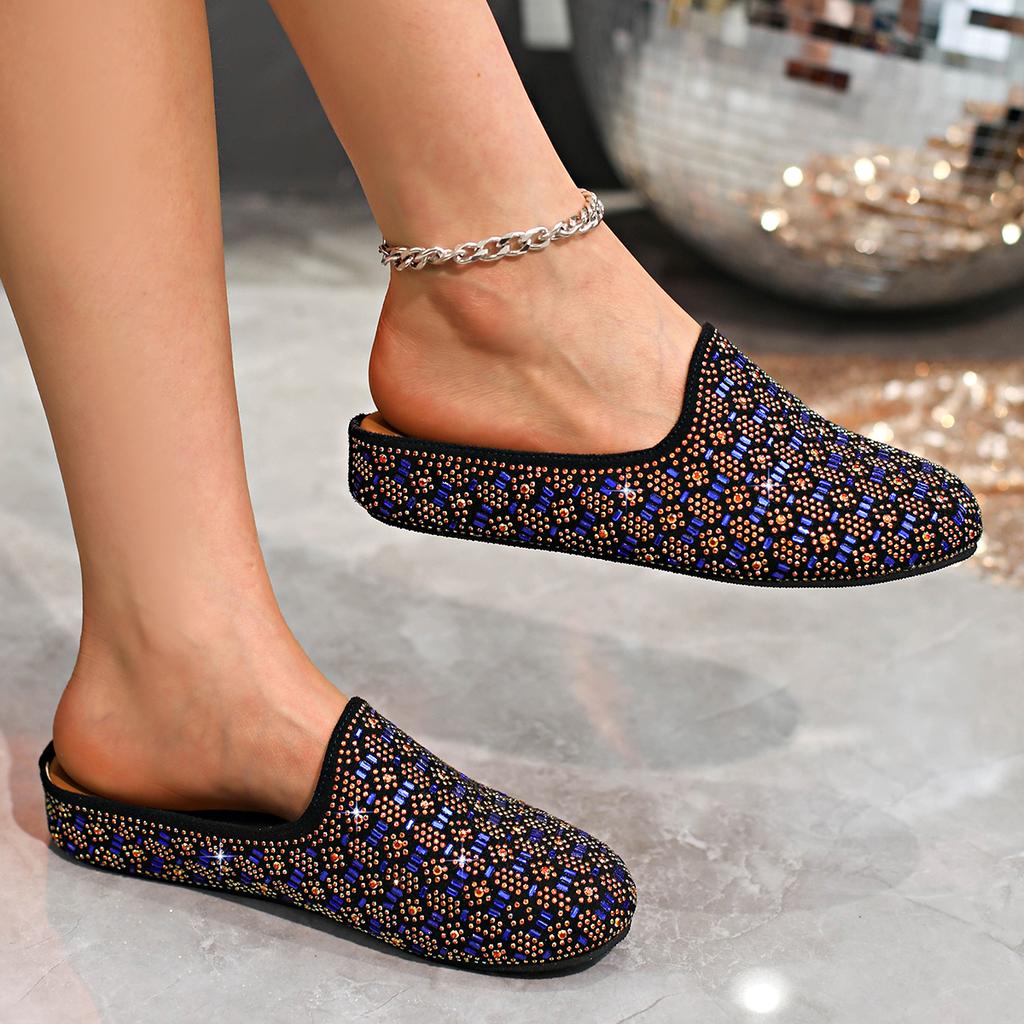 Fashion Aphixta Diamond Dec Women's Crystal Slippers Platform Shoes with Thick Heel Summer Slides Bling Casual Size 43 Ladies Shoes