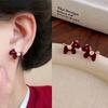 Cartoon Chinese Horse Stud Earrings Velvet Pony Zodiac Horse Pony Earrings  New Year Gift