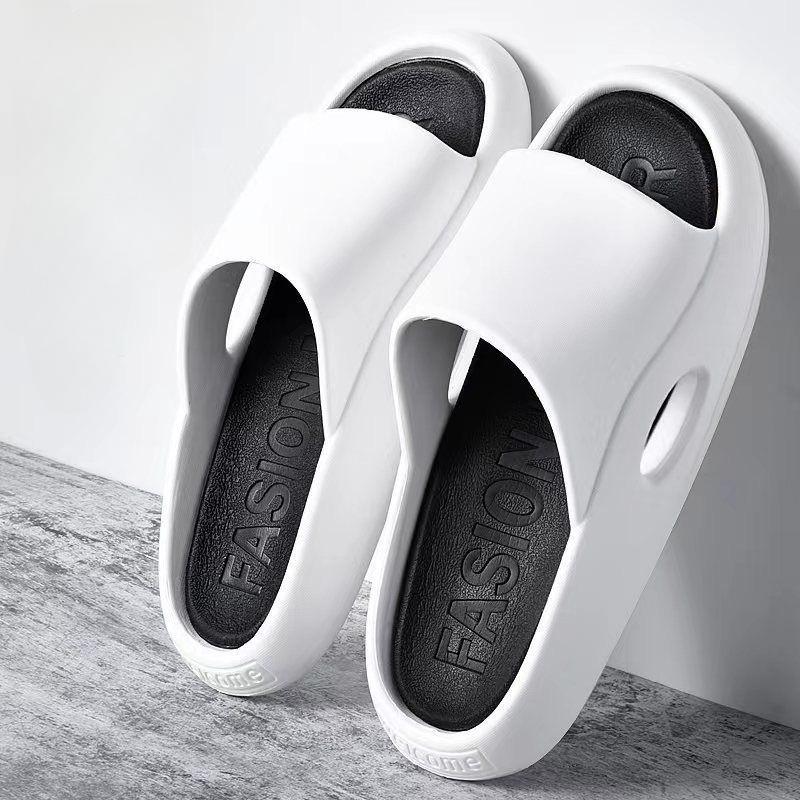 Pánské letní venkovní vnitřní domácí koupelna vana protiskluzové pantofle pro pár kreslené na platformě