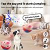 Electronic Moving Pet Plush Toy For Dog Cat Jump Balls USB Rechargeable Automatic Toys Playing Interactive Plush Toy For Dog