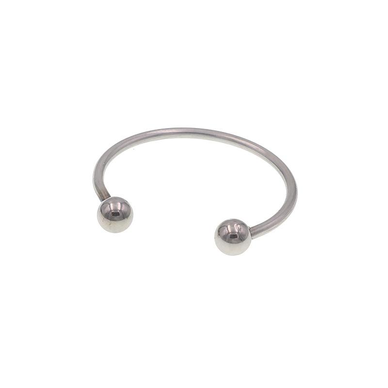 Stainless Steel Penis Ring Auxiliary Beads Unusual Stimulus Pleasure Climax Adult Sex Product Double Beads Split Ring/4
