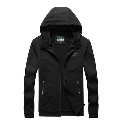 Herren Frühling und Herbst Neue Jacken Casual Herren Einfache Mode Kapuzenjacken Oberbekleidung Trendy Männer