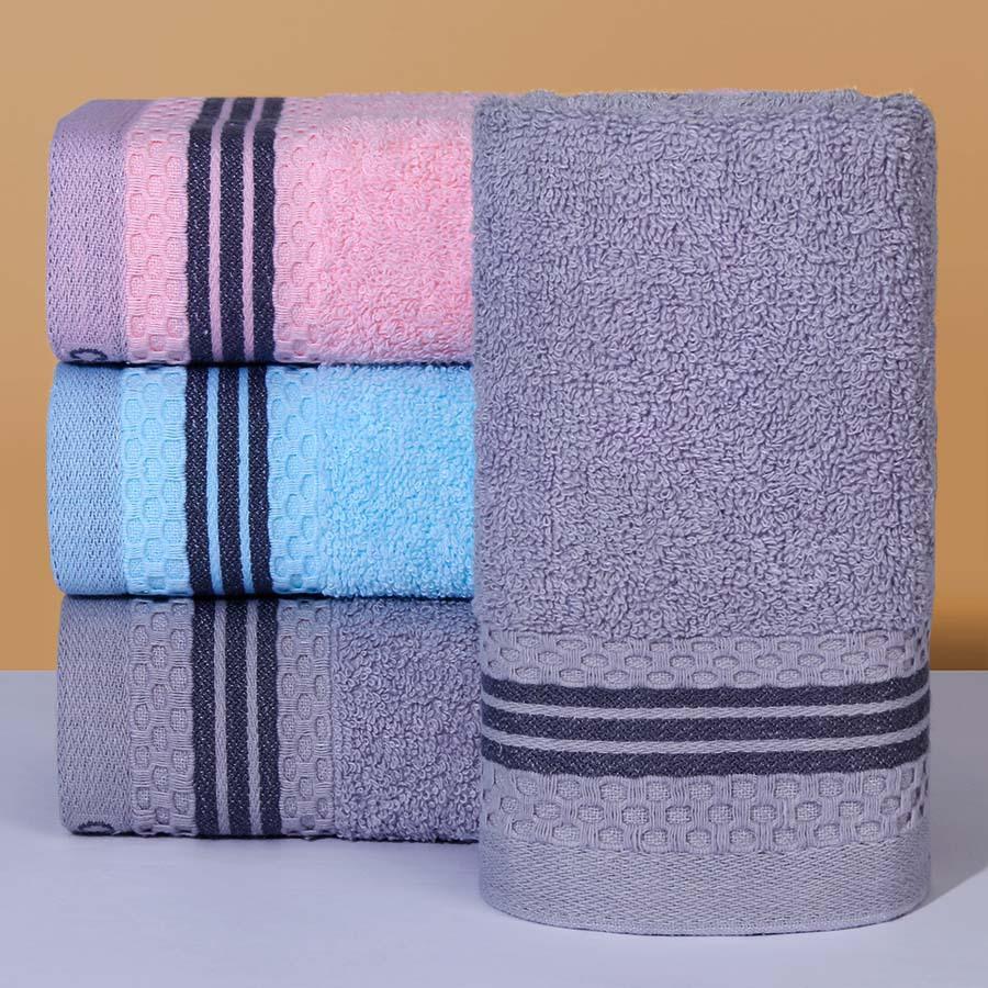 1 PC Cotton Towel Soft Absorbent Thickened Household Polyester Cotton Face Towel Cotton Towel Comfortable Textile Towels for The Home