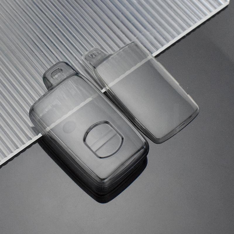Transparent Tpu Car Shell Fob Holder For Toyota Land Cruiser Lc200 Prado 150 Camry Prius Crown Key Case Fob Cover Accessories