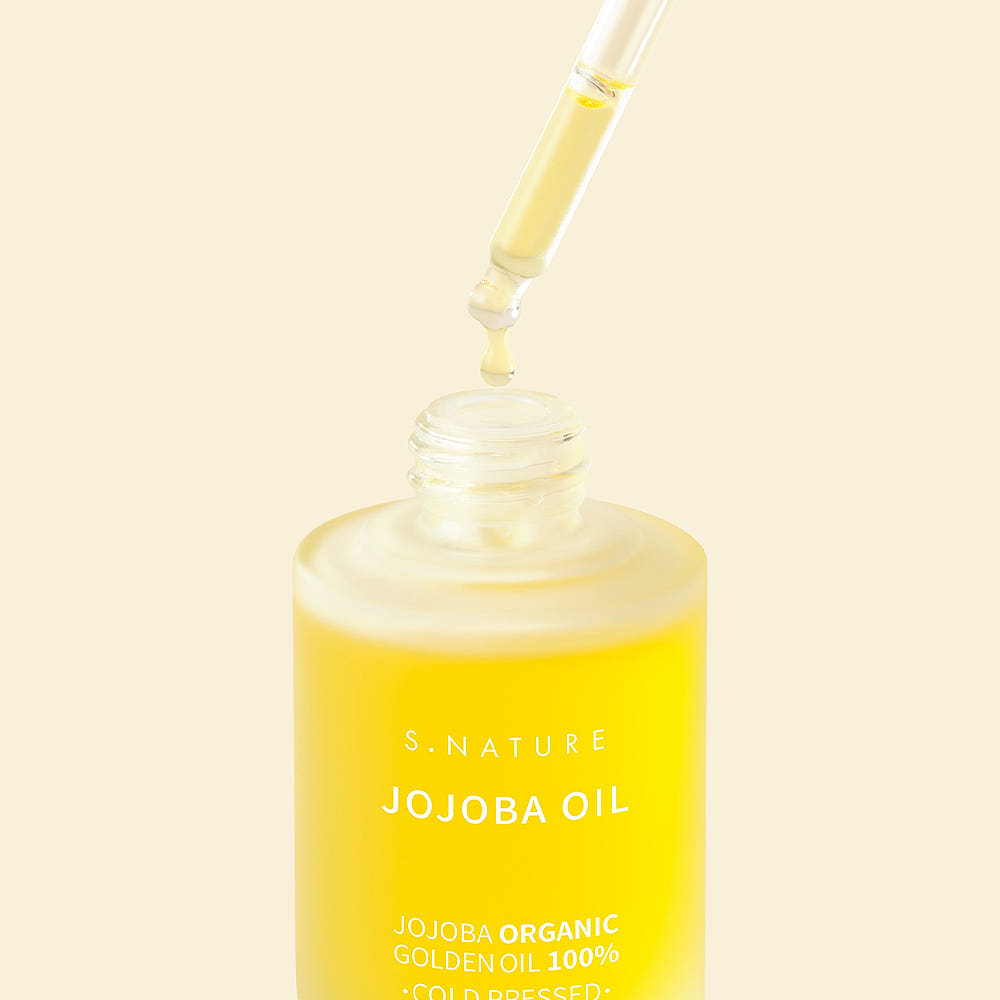 S.NATURE Jojoba Oil 30ml 100% Natural Cold Pressed Face Body Hair and Nail Moisturizing Care