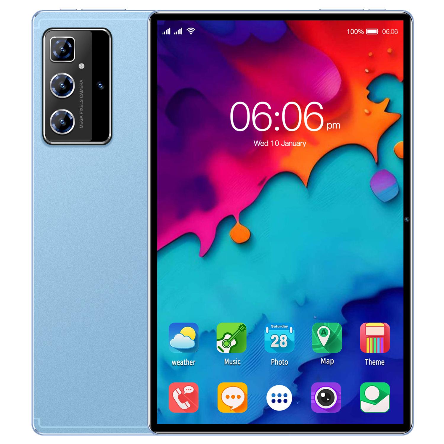 

10.1-inch Dual SIM Android Tablet with IPS HD Screen US Standard небо синє кольору