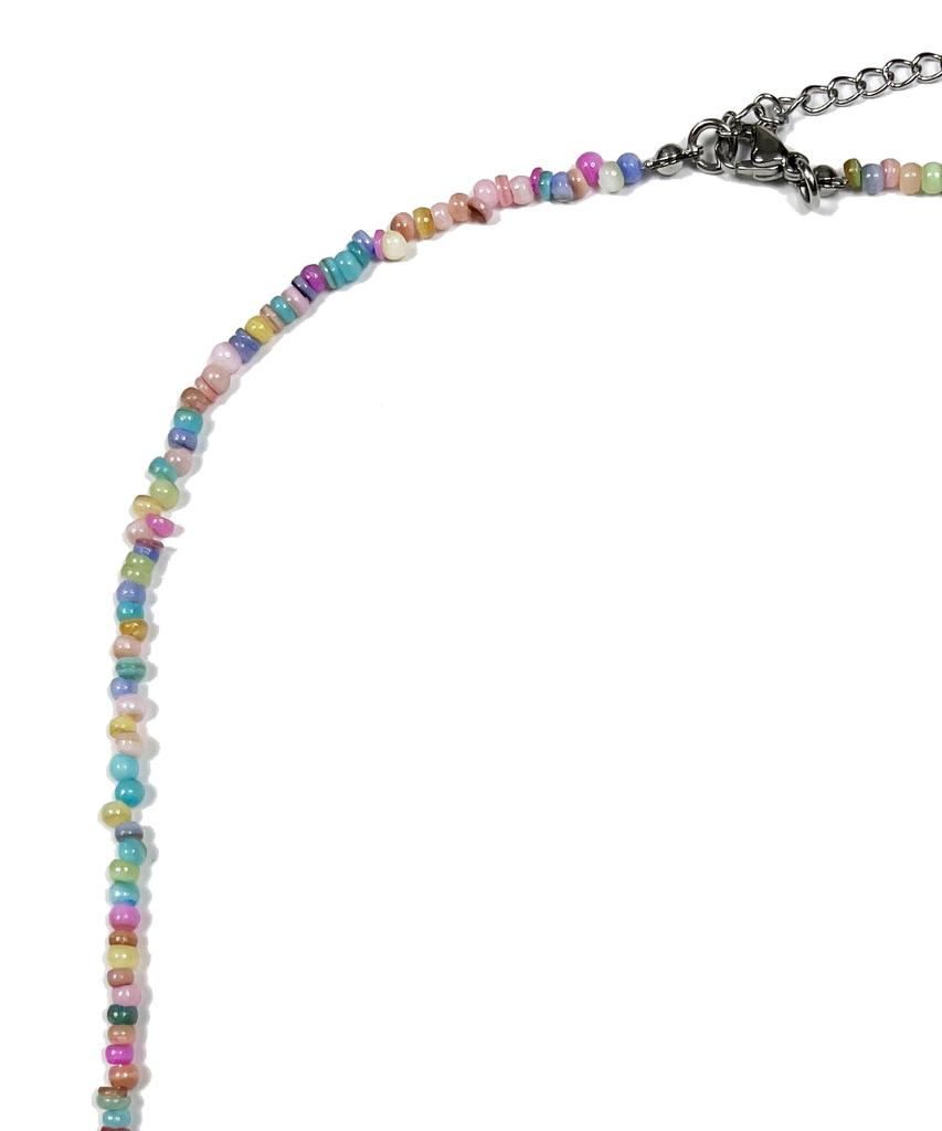 Sk8Er Rock Starfish Pearl Rondelle Necklace (Multi)