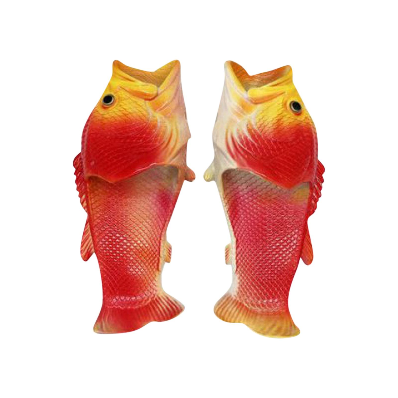 

Funny Slippers Man Footwear Family Shoes Parent-child Sandals Plus Size 24-46 Summer Beach Shoes Boys Unisex Fish Slippers 34