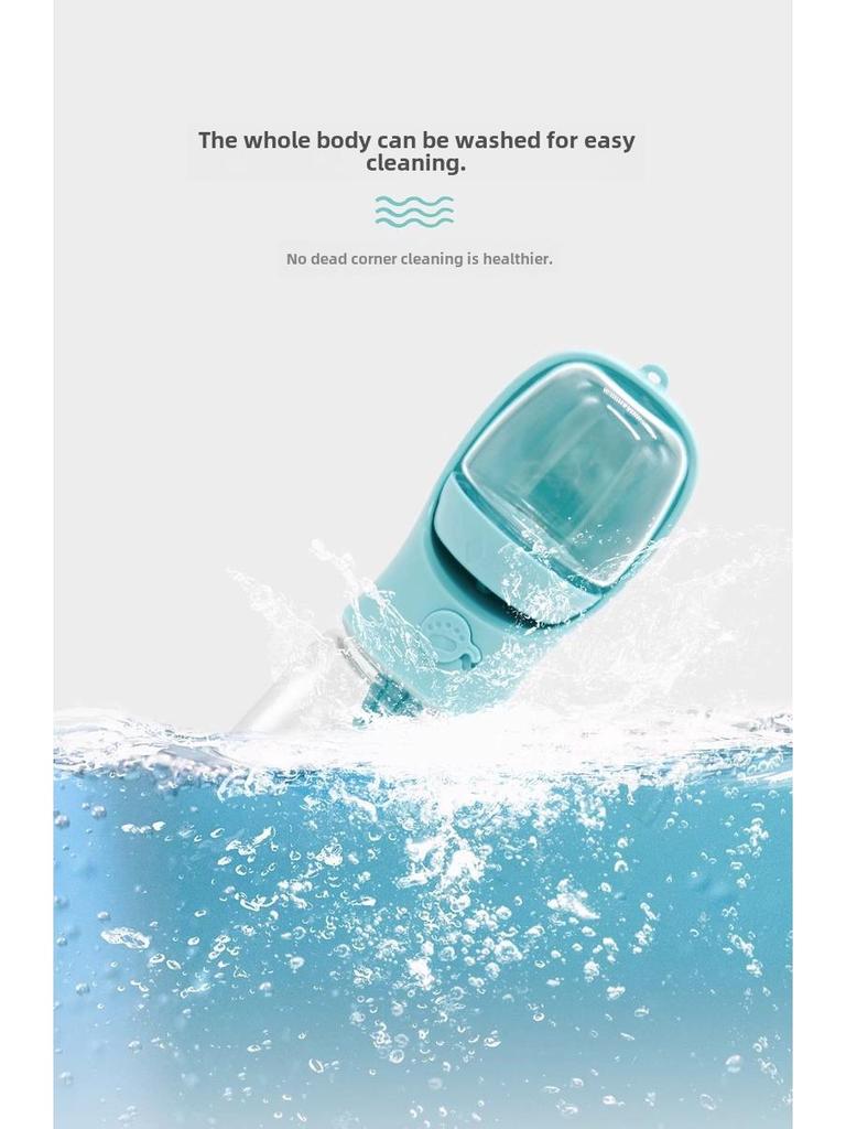 Tragbarer Wasserbecher für Haustiere mit doppeltem Verwendungszweck für den Außenbereich