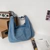 Denim Patchwork Zipper Casual Tote 2026 New  High Quality Bags Retro Versatile Students Commuting Crossbody Bags