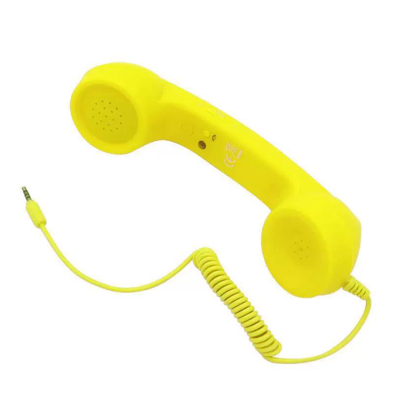 Micrófono de Teléfono con Auricular Grande Retro Anti-Radiación - Teléfono Auricular Regalo Genial