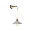 Elegant All-Copper Glass Wall Lamp: Creative Crystal Decor for Hotel Bedrooms and Staircases