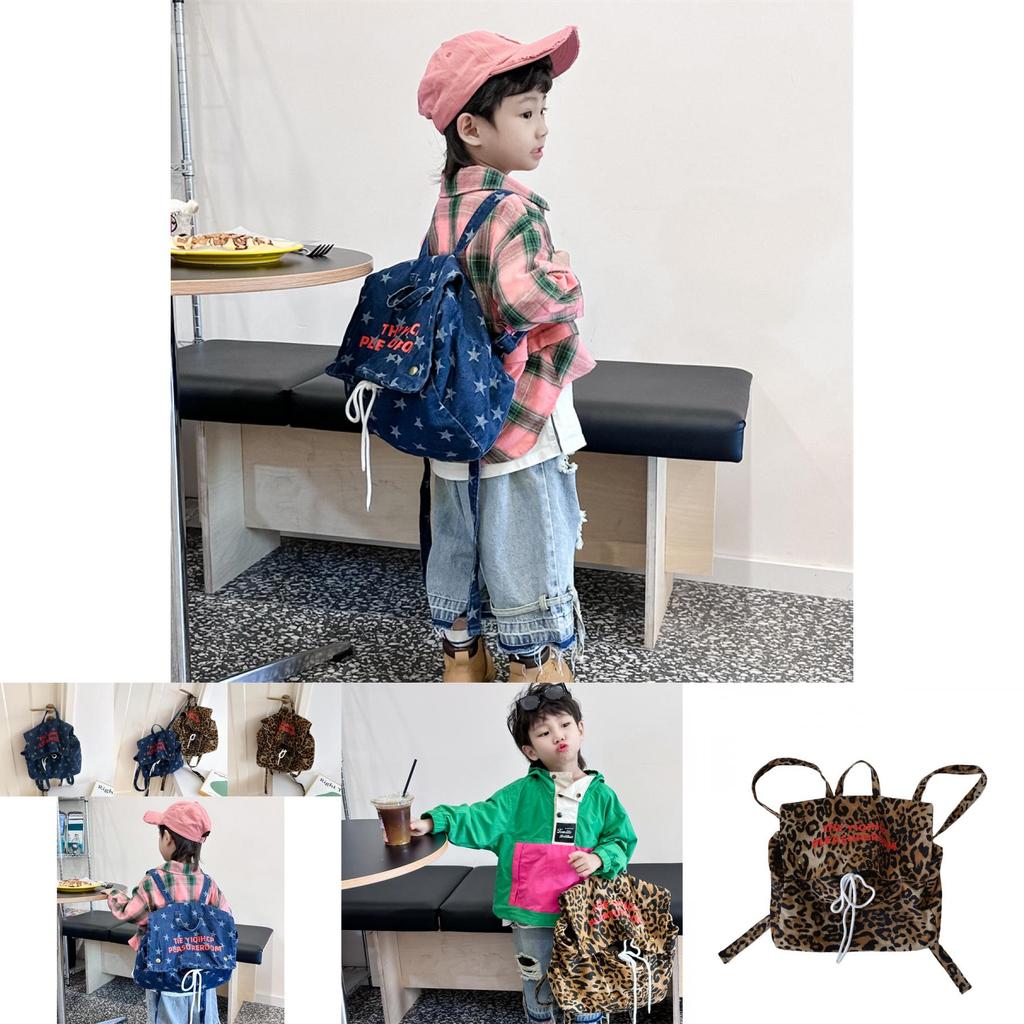 Fashionable Unisex Kids Backpack With Breathable Nylon Material And Stylish Star Pattern