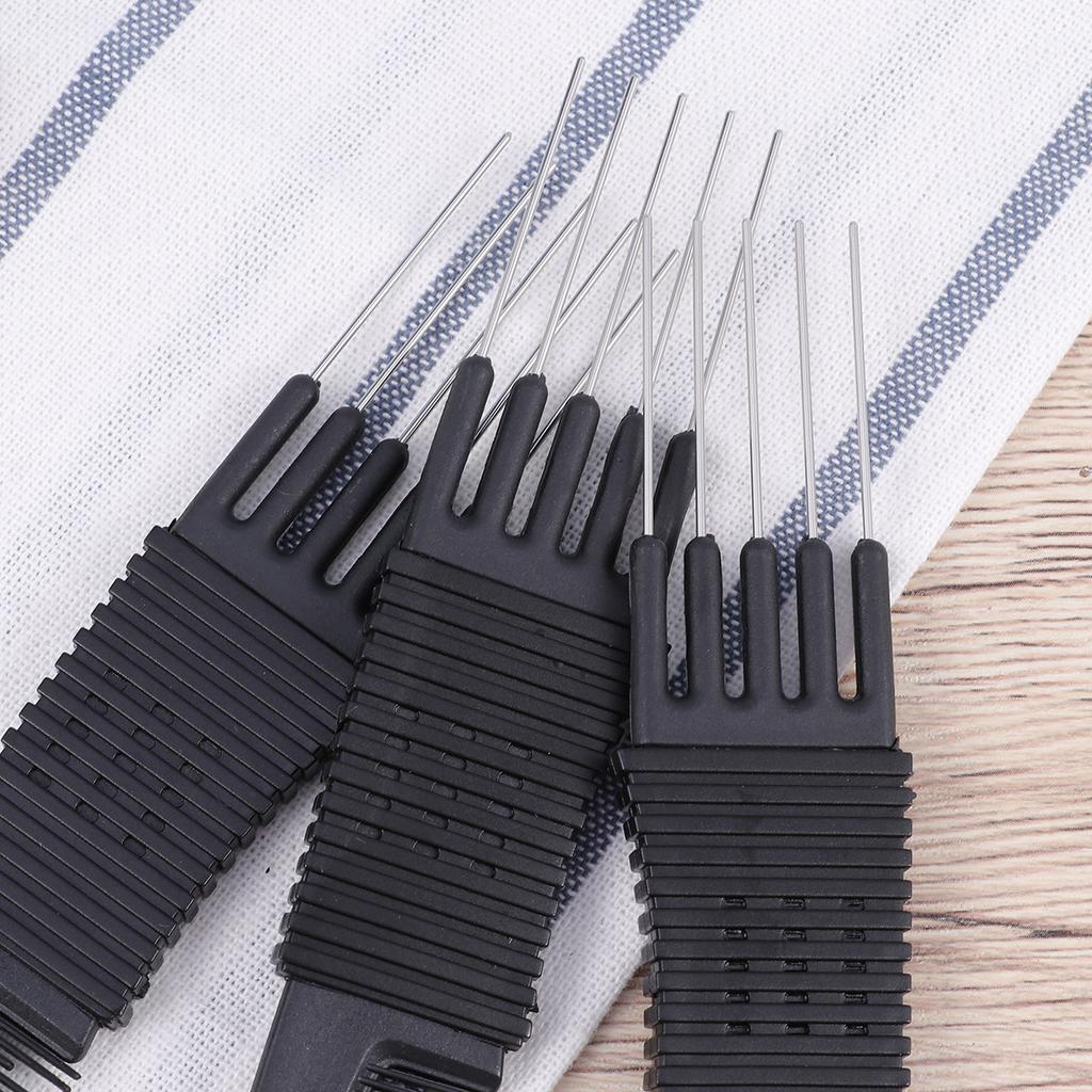 3Pcs Anti-Static Haircut Comb Set Plastic Rat-Tail Comb Durable Unbreakable Hair Tools for Salon Barber Home Styling Fine Hair
