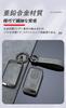 [TECART] Toyota Majesta Mark X Lactis Prius Camry Aqua Key Chain Leather Aluminum Alloy 3 Buttons, grey 1