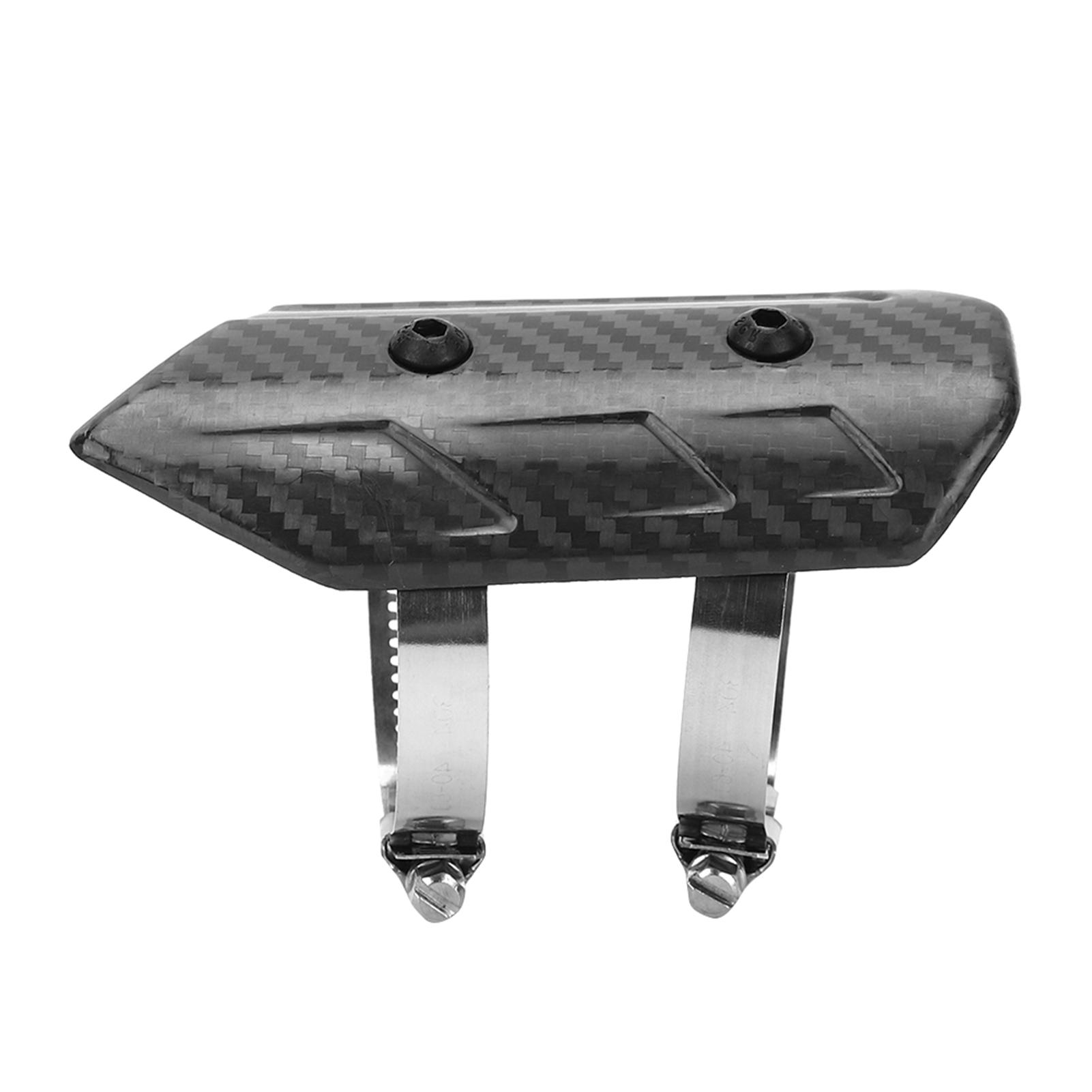 

Dry Carbon Fiber Exhaust MidPipe Universal Heat Shield Kit Cover Fit for Kawasaki