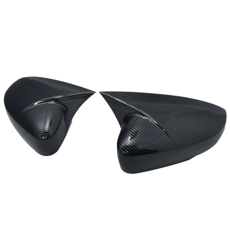 2Pcs For Volkswagen VW Polo MK5 6R 6C 2009-2017 ABS Side Rearview Wing Mirror Cover Caps Shell Trim OX Horn Style Exterior