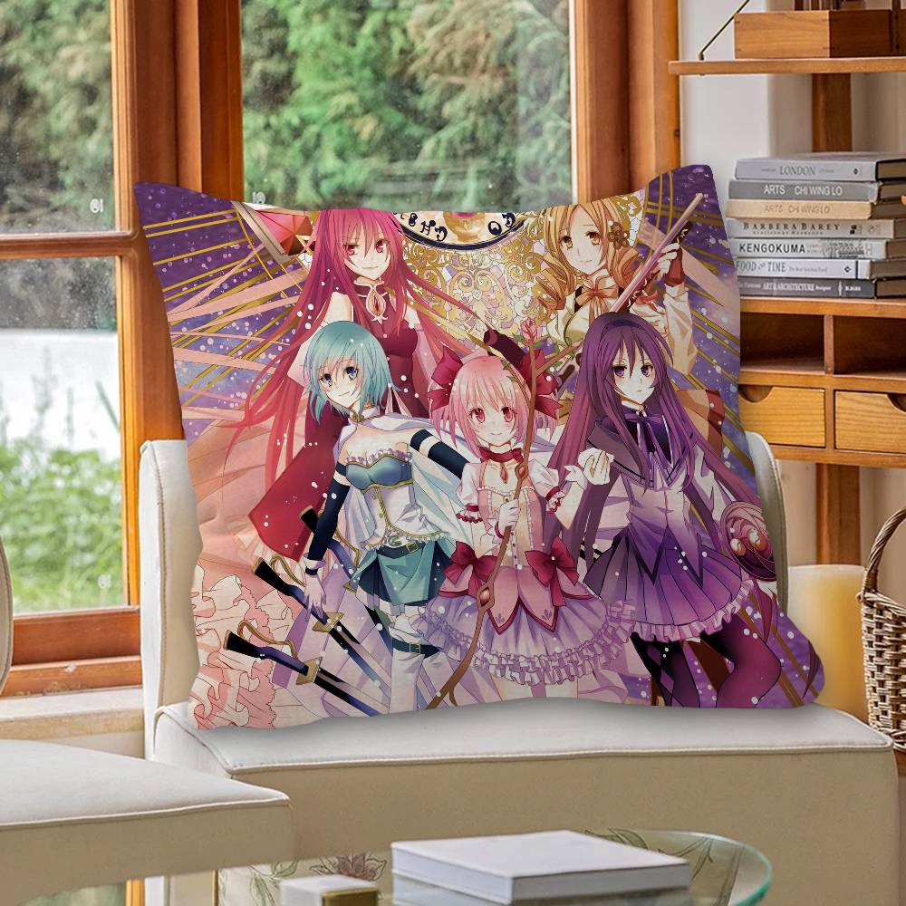 Puella Magi Madoka Magica Anime Cushion Cover Decorative Pillow Sofa Home Decor case pillow cases