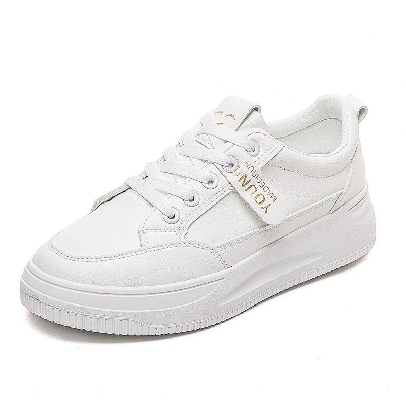 Little white shoes women's spring new women's shoes soft soles are not tired and versatile students platform shoes sports and leisure board shoes
