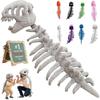 Lustiges Dino-Plüschtier-Skelett, Dinosaurierskelett-Kostüm 3D Gemütliches Dinosaurier-Plüschtier, Umarmbare Weichheit Skelett-Kostüm zum Verkleiden, Partys Fotos