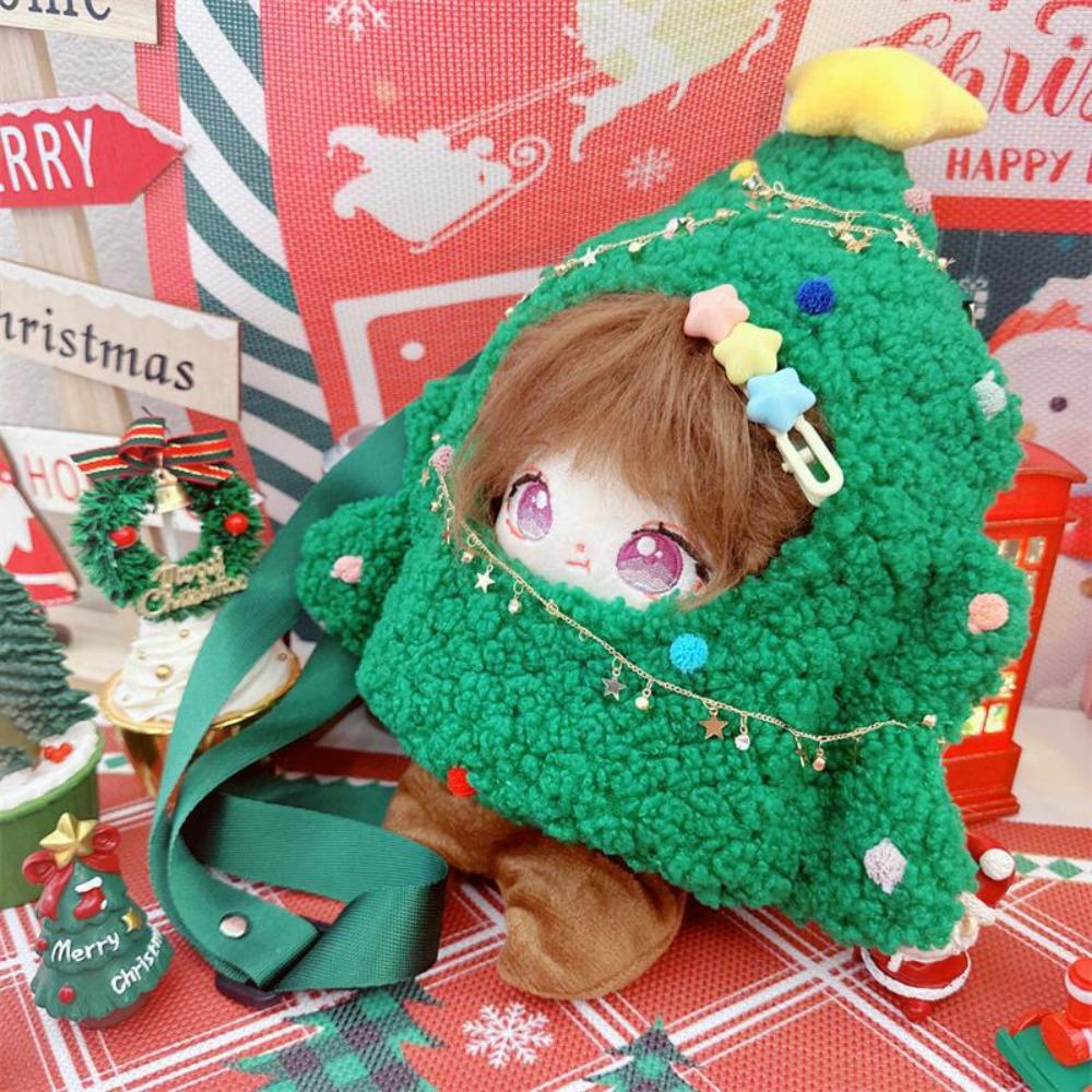 Christmas Tree 20CM Cotton Doll Clothes Crossbody Plush Toys Clothes  20cm Cotton Doll