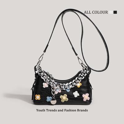 Popular Flower Bag Premium Texture Niche Underarm Messenger Bag