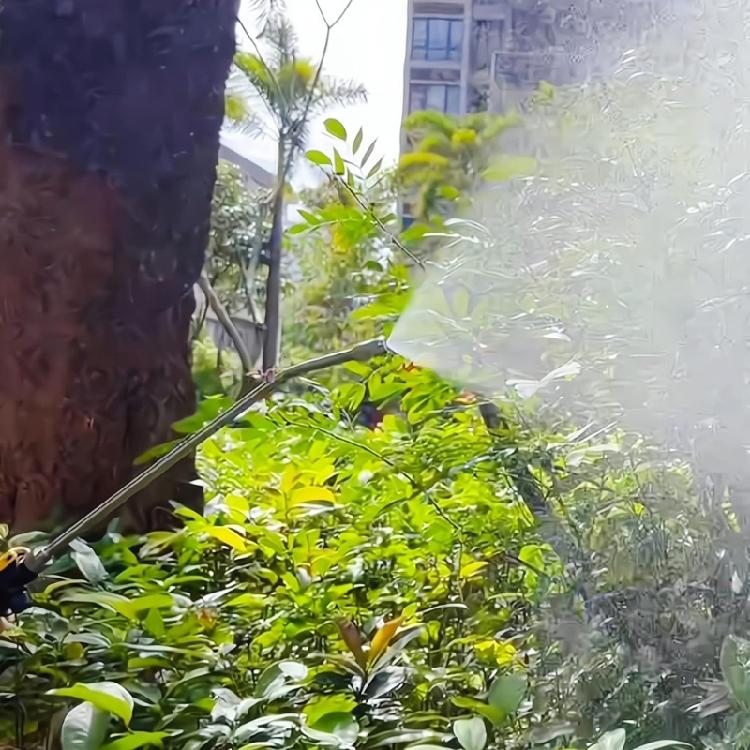 Stainless Steel Tube Extended Sprayed Wand Set Rotating Nozzle For Multifunctional Watering Rubber Grip Triggers Control