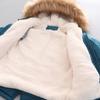 Boys Cotton Coat Autumn and Winter Comfortable Cotton Velvet Plus Velvet Thickened Small and Medium Children's Cotton Coat Mid-length