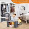 A33R-80L Storage Bags, 6 Pack Clothes Storage Bins Foldable Closet Organizer Storage Containers With Durable Handles