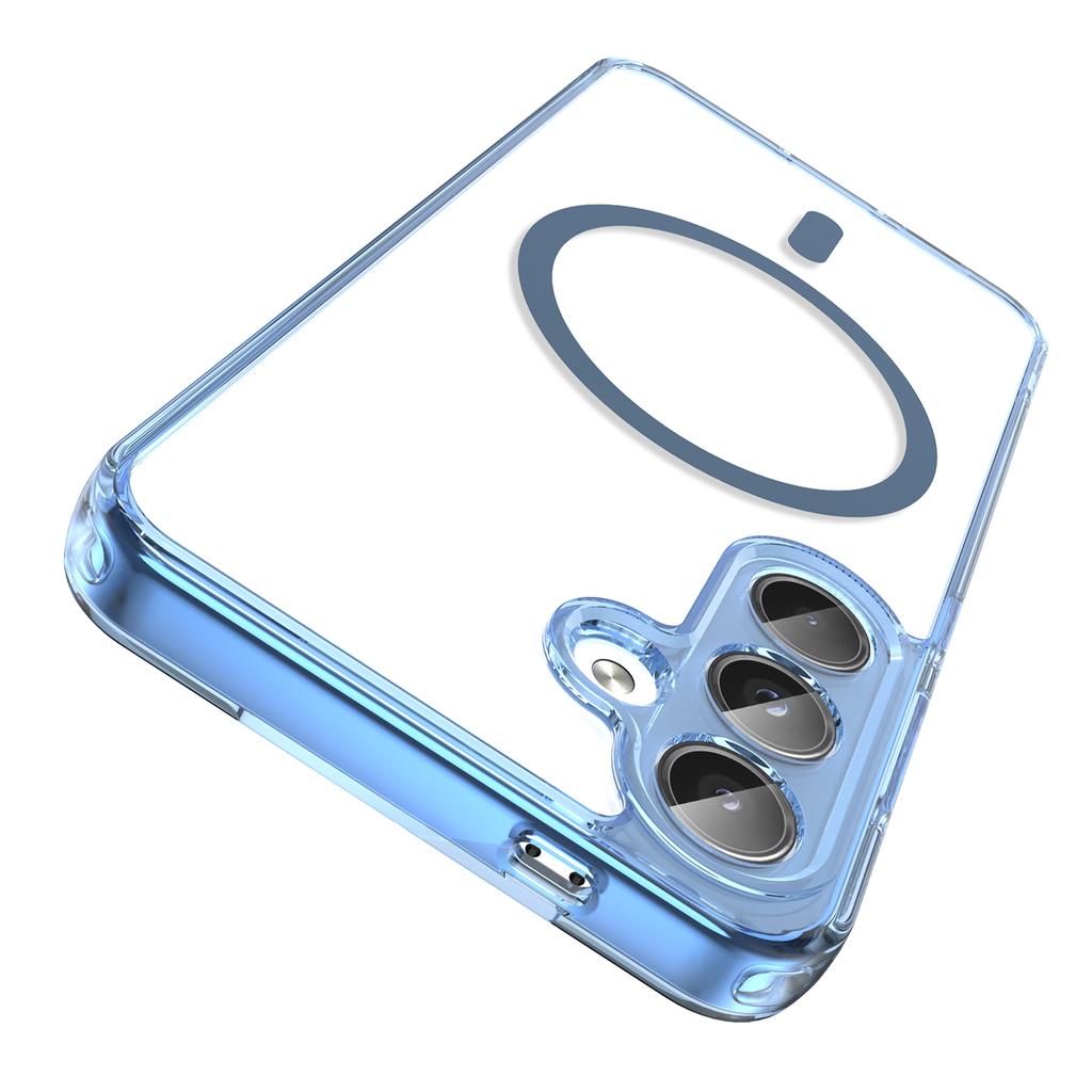 For Samsung Galaxy S24 Phone Case, Magnetic Shockproof Transparent Cover for Samsung Galaxy S24