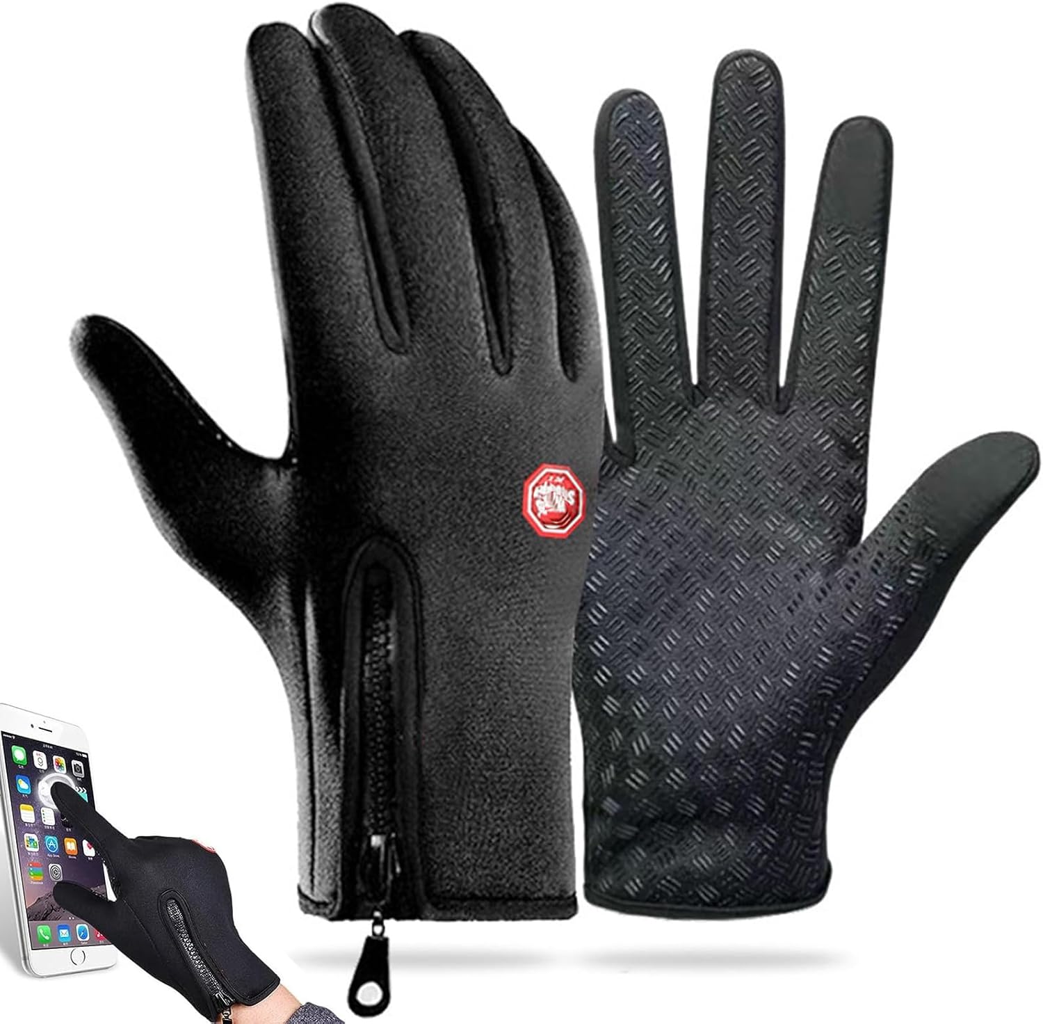Ultimate Waterproof & Windproof Thermal Non-Slip Gloves, Thermal Touch Screen Windproof Gloves M оранжевый