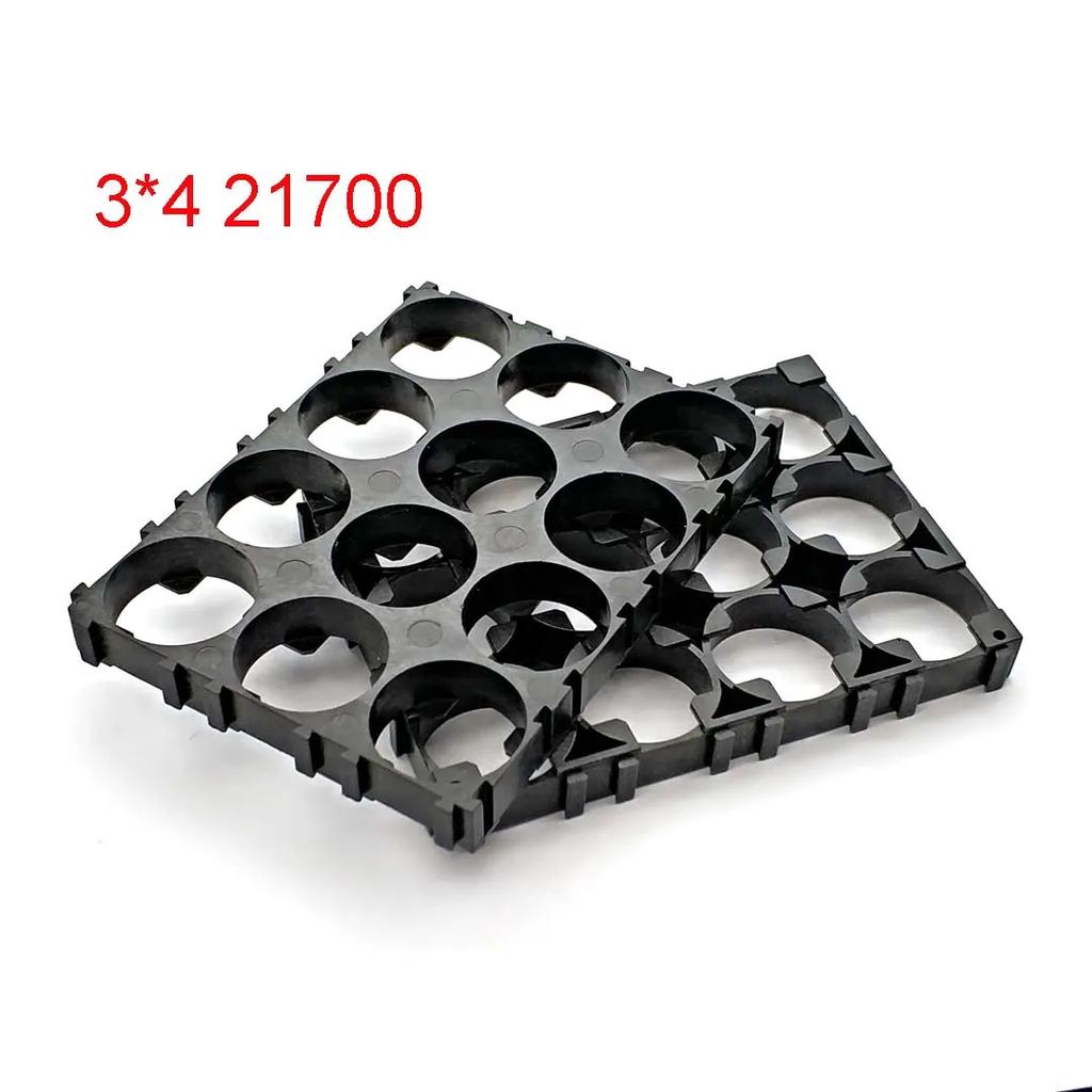21700 Battery Holder Bracket Cell Safety Anti Vibration Plastic Brackets For 21700 Batteries Diameter 21.2mm Hole Pitch 23mm