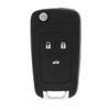 3 Buttons Black Replacement Key Remote Fob Shell Case No Chip with Uncut Car Flip Key Fit for 2009,Opel,Vauxhall,Opel,ZafiraGood Product