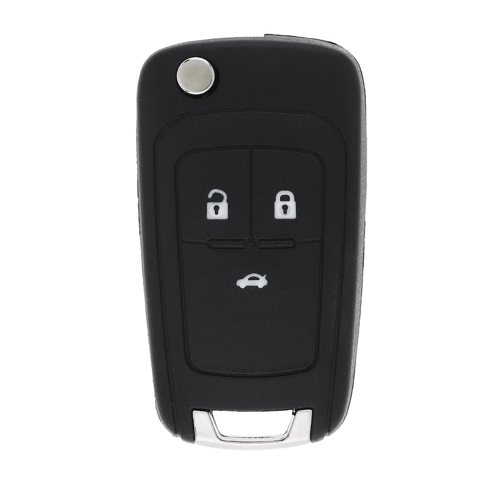 3 Buttons Black Replacement Key Remote Fob Shell Case No Chip with Uncut Car Flip Key Fit for 2009,Opel,Vauxhall,Opel,ZafiraGood product