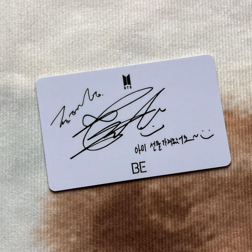 [USED] Korean Taehyung BTS BE Unreleased Lucky Drop Limited Trading Card