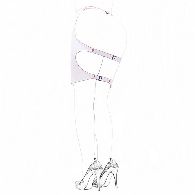 Aisile Erotyczna Czarna Mini Spódniczka Bodycon z PU z Odkrywającym Pośladki Designem do Dominacji na Zewnątrz.