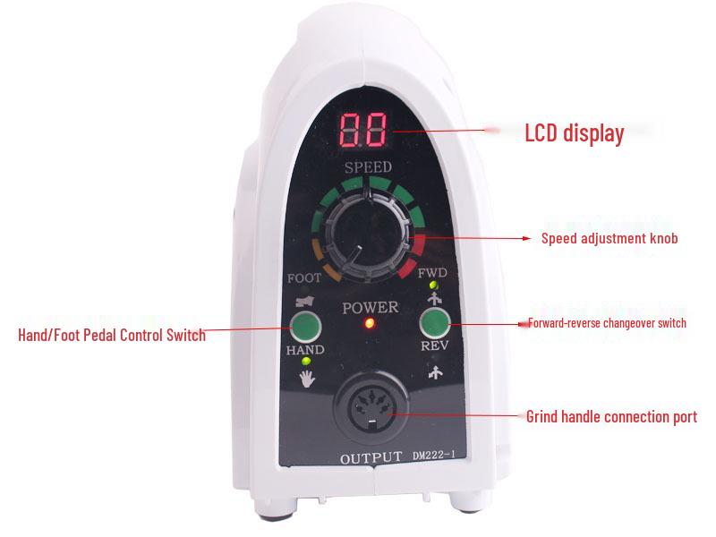 Portable Handheld LCD Nail Drill & Polisher - 35,000 RPM