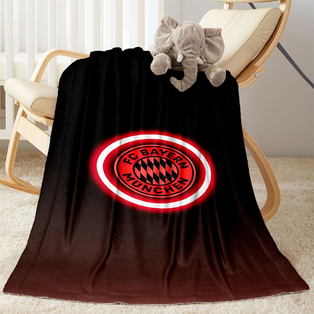 Bayern Munich Blanket Soft Warm Cozy Perfect for Picnics Office Bedding Four Seasons Universal Stylish Decor Suitable for Gifting Relatives and Friend