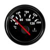 ELING 52mm (2'') Water Temperature Gauge Indicator 12V 24V with Red Backlight Water Temp. Meter for Car Marine Sailboat RV