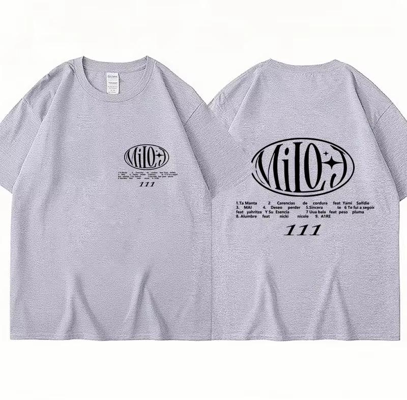 

Rapper Milo J Tour 111 Album Merch Tshirt Men Women Trendy Hip Hop Harajuku Short Sleeve Cotton Loose Tops Streetwear Male S разноцветный